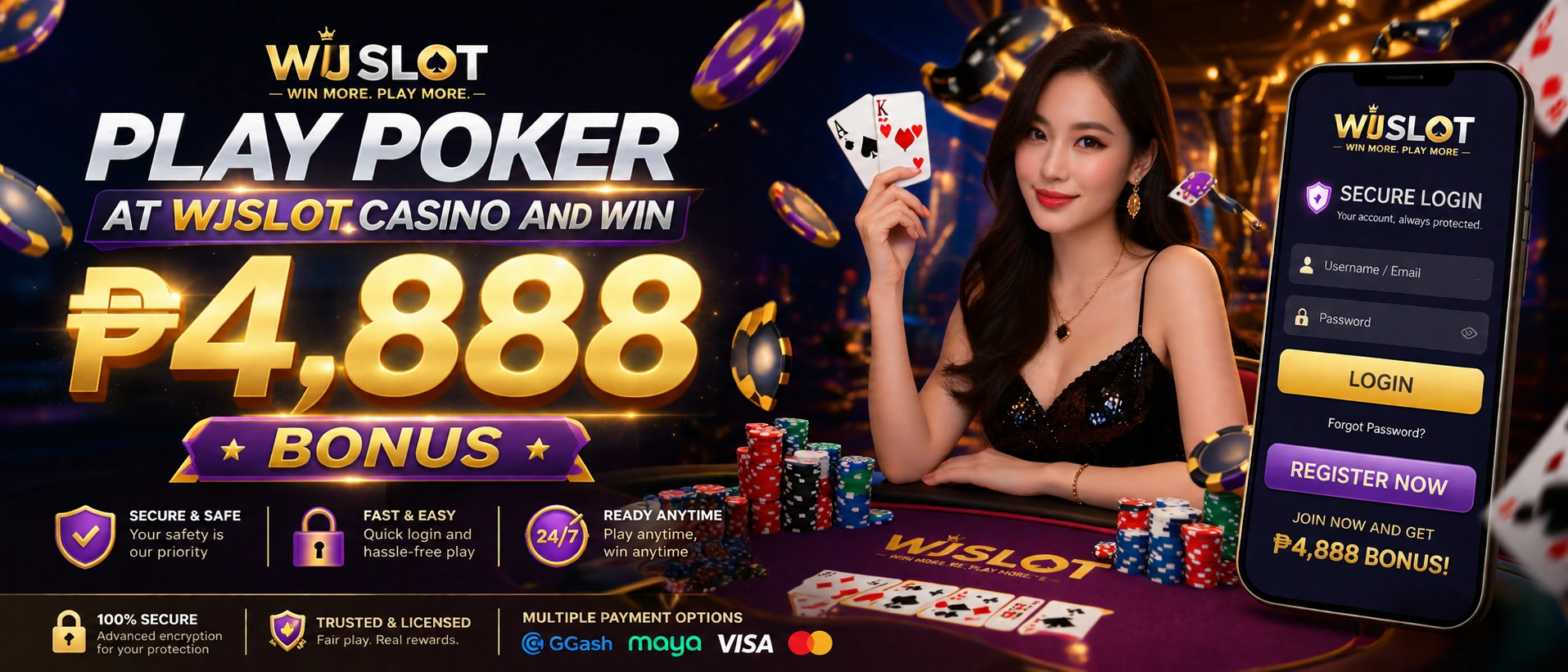 Texas Hold'em and tournament view